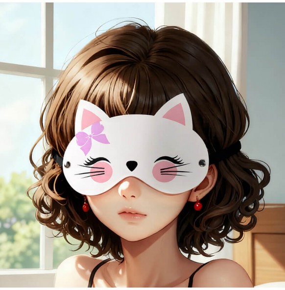 MizzZee - Printed Tease Eye Mask (Kitty) MizzZee - Printed Tease Eye Mask (Kitty)